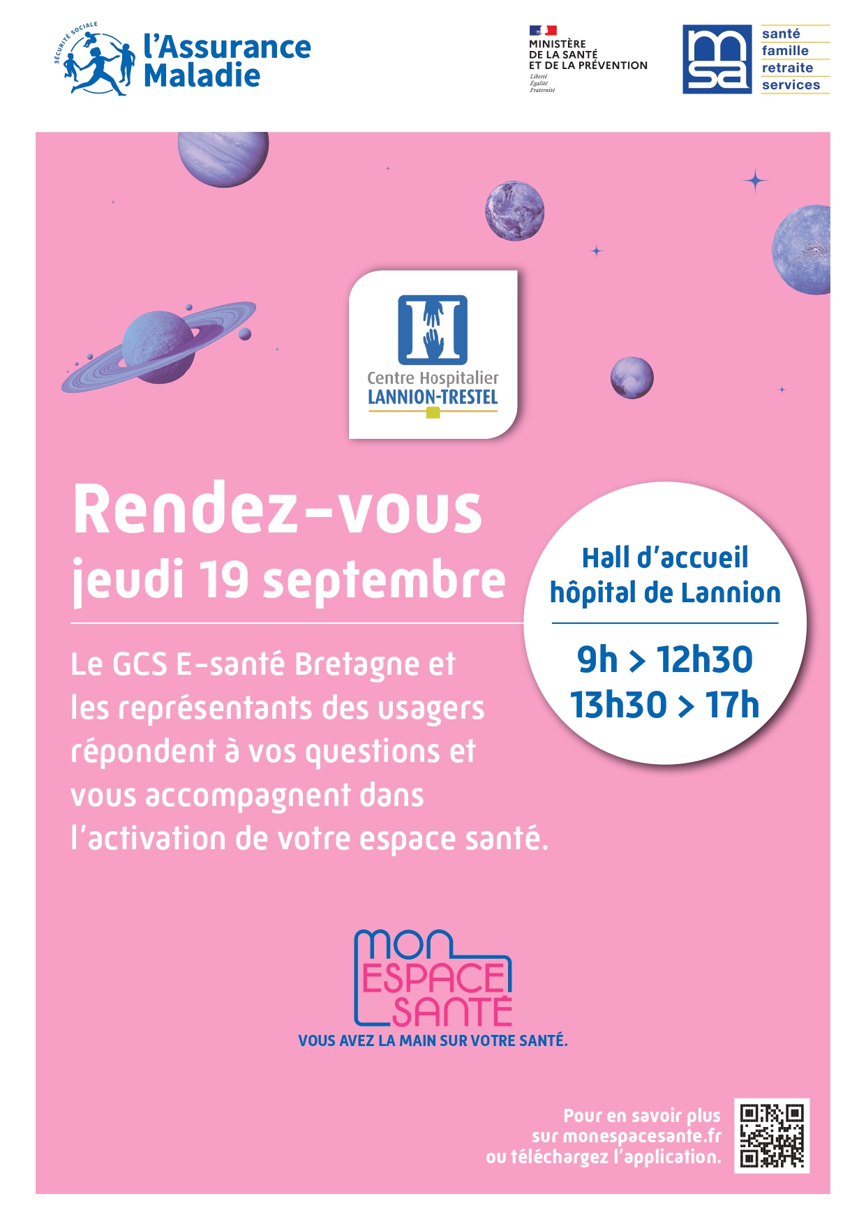 affiche espace santé CHLN