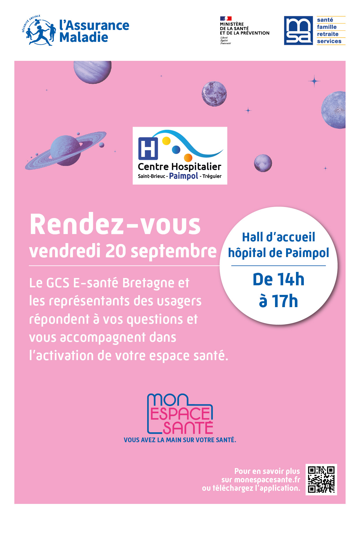 affiche espace santé Paimpol